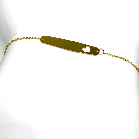 Baby 14K Yellow Gold Cut-Out Adjustable Bracelet - Picture 4 of 7